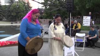 Chantal amp Cheryle Sing at the Calgary Memorial Lantern Festival 2013 [upl. by Elo]