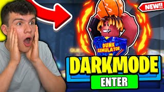 NEW ALL WORKING DARK MODE UPDATE CODES FOR DUNKING SIMULATOR ROBLOX DUNKING SIMULATOR CODES [upl. by Liz]