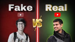 Fake VS real YouTuber [upl. by Vite]