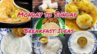 അടുക്കള ജോലി എളുപ്പമാക്കാൻBreakfasts Planing for 1 WeekBreakfast Recipes Malayalam [upl. by Ainesell]