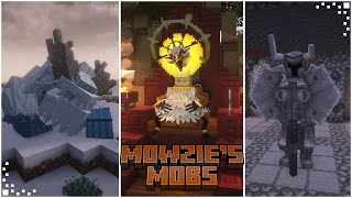 Mowzies Mobs Minecraft Mod Showcase  New Mobs amp Bosses  Forge 119 [upl. by Atniuqal]