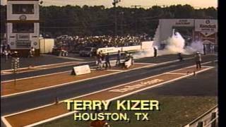 Motorcycle Drag Racing 1989 IHRA US Nationals Atco Top Fuel Funny Bike Semi Finals [upl. by Oralie]