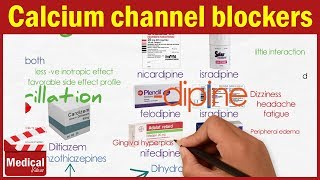 Pharmacology CVS 5 Hypertension Treatment  3 Calcium Channel Blockers [upl. by Enilreug]