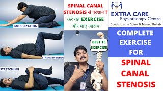 SPINAL CANAL STENOSIS EXERCISE amp STRETCHES  Avoid Surgery by BEST PHYSIOTHERAPY TREATMENT [upl. by Esele625]