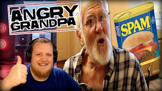 ANGRY GRANDPA  SPAM FOR THANKSGIVING REACTION [upl. by Shwalb315]