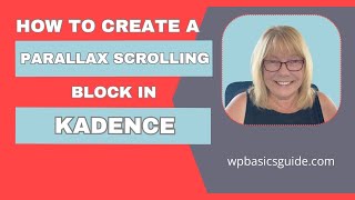 Parallax Scrolling with Kadence [upl. by Dnumsed]