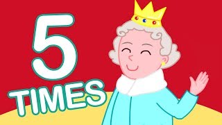 5 Times Table Song 110  Learn Math for Kids X5 Multiplication Song [upl. by Einama59]