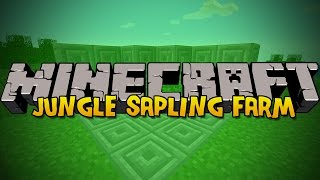 Minecraft Automatic Jungle Sapling Farm Outdated [upl. by Aicirtel]