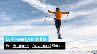 10 Freestyle Ski Drills for Beginner To Advanced Skiers [upl. by Kobe]