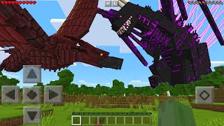 I Found IRRITANT SHIN GODZILLA vs RODAN in Minecraft Pocket Edition [upl. by Ilime727]