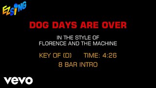 Florence And The Machine  Dog Days Are Over Karaoke [upl. by Ynnoj406]