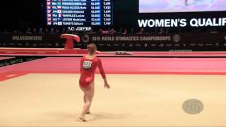 WANG Linnea Hoejer DEN  2015 Artistic Worlds  Qualifications Floor Exercise [upl. by Eelame935]