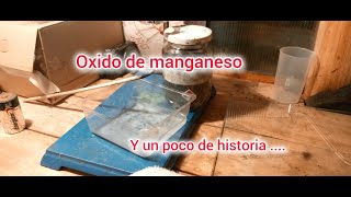 Purificando OXIDO DE MANGANESO MnO2 [upl. by Hansiain]