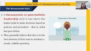 Topic 6  Entrepreneurial Leadership Style [upl. by Morganne]