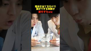 【意味不明】水に電池を当てると渦ができるらしい⁉︎ 実験 検証 水 電池 [upl. by Vedetta]