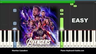 Avengers Endgame  Portals Easy Piano Tutorial [upl. by Ellynad]