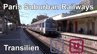 🇨🇵 Paris Suburban Trains  Transilien Lines L amp U 2018 [upl. by Korry863]