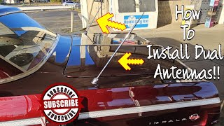 Upgrade Your 64 Impala StepbyStep Dual Antenna Installation Guide [upl. by Ardnuahs460]