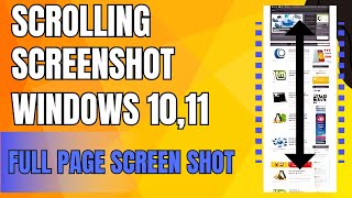 How To Take Scrolling Screenshot In Windows 10  Full Webpage Screenshot  Full Page screenshot [upl. by Anya]