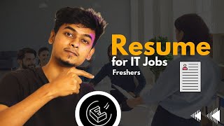 How to create PERFECT RESUME with zero skills for IT Job Application 🚀  Resume format for Freshers [upl. by Millard]