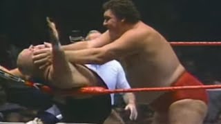 Andre the Giant vs King Kong Bundy 1985 [upl. by Pish]