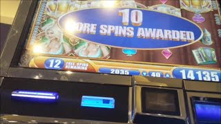 HUGE WIN  BIG WIN  RETRIGGER  High Limit  55 Spin Slot Bonus Bier Haus [upl. by Bresee]