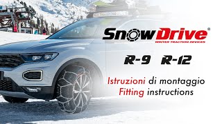 SnowDrive  R9 e R12  guida all’installazione delle catene da neve [upl. by Aissak]