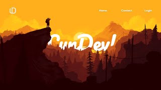 Reponsive Parallax Scrolling Website  How to Make Website using Html CSS amp Javascript [upl. by Jemima]