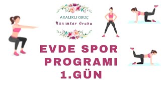 Evde Spor 1Gün  Evde Spor Nasıl Yapılır  Kalça yağ yakma hareketleri Egzersiz [upl. by Ahsyak]