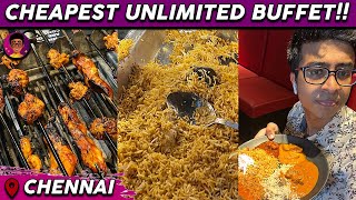 BEST Cheapest Unlimited Buffett in Chennai🔥😳 50 OFF at ₹475💰  Idris Explores [upl. by Janessa39]