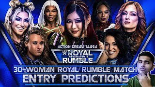 WWE 30Woman Royal Rumble Match 2025 Entry Predictions  WWE Royal Rumble 2025  Action Dream Mania [upl. by Ayim]