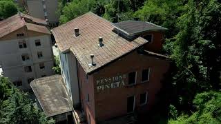 DRONE  TABIANO BAGNI PALAZZINA AD USO ALBERGO  SALSOMAGGIORE PR  EMILIA ROMAGNA [upl. by Cecelia]