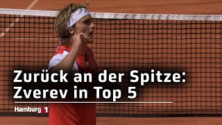 Zurück an der Spitze Zverev in Top 5 [upl. by Atteloj]