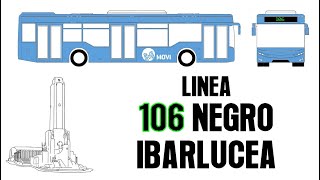 Recorrido linea 106 Negro Ibarlucea Rosario [upl. by Alohs40]