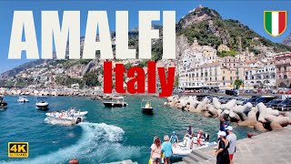 Amalfi amp Atrani Italy 🇮🇹  Scenic Walk Summer 2024  4K [upl. by Spillihp]