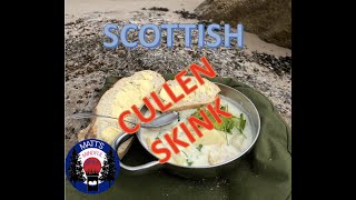 Traditional Scottish quotCULLEN SKINKquot Smoked Haddock and Potato Broth Cooked on the Moray Firth [upl. by Alekal]