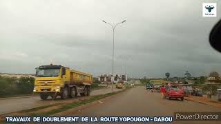 LES TRAVAUX DE DOUBLEMENT DE LA ROUTE ABIDJAN  DABOU [upl. by Keelia]