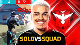 SOLO vs SQUAD RUMO AO MESTRE NA NOVA TEMPORADA  FREE FIRE MOBILE [upl. by Jat]