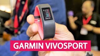 Garmin Vivosport smartband con display cardio e GPS  IFA 2017 [upl. by Brnaba]