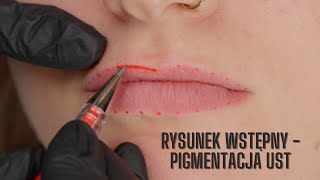 RYSUNEK WSTĘPNY  MAKIJAŻ PERMANENTNY UST [upl. by Charil158]