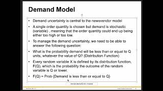 Introduction to the newsvendor model [upl. by Willabella]