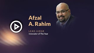 Top in Tech Innovation Awards A message from Afzal A Rahim [upl. by Goldia87]