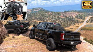 Ford F250 Super Duty amp Nissan Titan  OFFROAD CONVOY  Forza Horizon 5Thrustmaster T300RS gameplay [upl. by Palla]