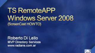 Terminal Server RemoteAPP Windows Server 2008 HOWTO [upl. by Nileuqcaj658]