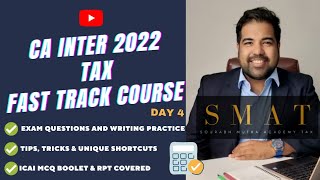 CA Inter Tax Fast Track I Day 4 Part 2 I DT I Exempt Income Resi Status Deemed Income IFOS [upl. by Enovahs148]