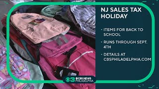 NJ aims to help families students during backtoschool with Sales Tax Holiday [upl. by Onimixam161]