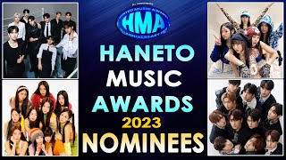 NOMINEES  Hanteo Music Awards 2023   2023 한터뮤직어워즈 수상자 전원 [upl. by Aissela]