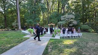 Liriodendron Mansion Wedding Ceremony Bel Air MD [upl. by Enovaj]