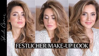 FESTLICHES MAKEUP FÜR WEIHNACHTEN amp SILVESTER  Sheila Gomez [upl. by Steere]