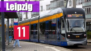 Doku Linie 11 Längste Linie Leipzigs  Schkeuditz  Markleeberg Ost [upl. by Darken]